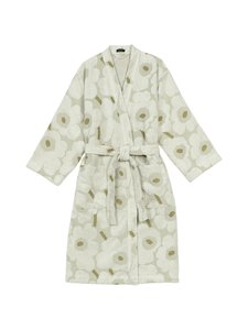 Marimekko - Unikko frotē peldmētelis - 618 GREEN UMBER, CREAM | Stockmann