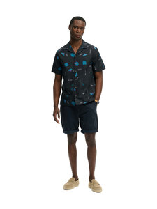 Superdry - Cabana Print -kauluspaita - K8Y SAPPHIRE NASTURTIUM | Stockmann