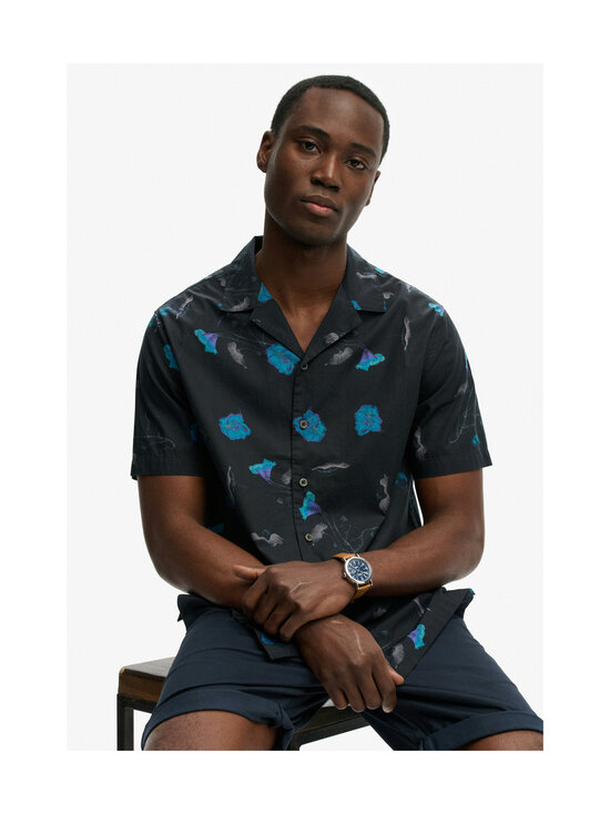 Superdry - Cabana Print -kauluspaita - K8Y SAPPHIRE NASTURTIUM | Stockmann - photo 3