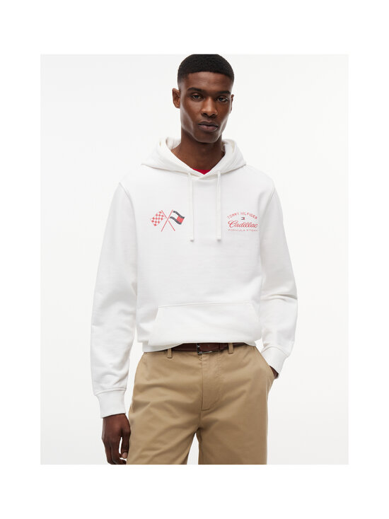 Tommy Hilfiger - TH x CF1 Varsity Graphic džemperis ar kapuci - YBR WHITE | Stockmann - photo 3