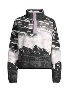 Columbia - Helvetia II Printed Cropped Half Snap -fleecepusero - 554 SHALE PURPLE SISTERS, SHALE PURPLE | Stockmann