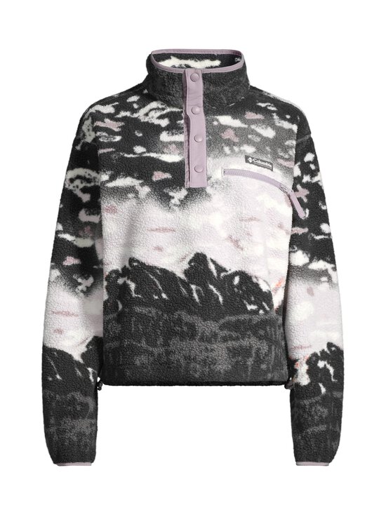 Helvetia II Printed Cropped Half Snap -fleecepusero
