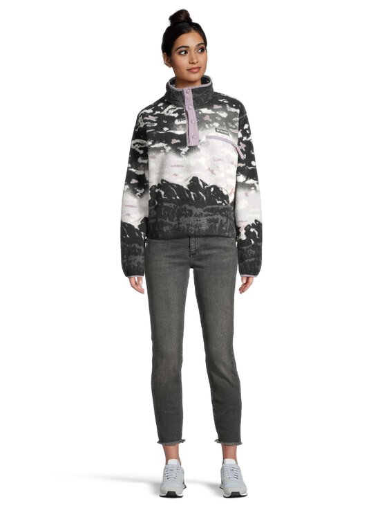 Columbia - Helvetia II Printed Cropped Half Snap -fleecepusero - 554 SHALE PURPLE SISTERS, SHALE PURPLE | Stockmann - photo 2