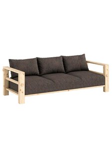 Karup - Bare-sohva Textured Weave -kangas mellow brown / mänty L 225 cm - BEIGE | Stockmann
