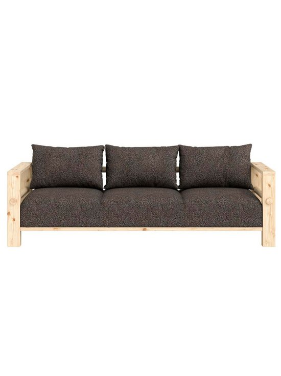 Karup - Bare-sohva Textured Weave -kangas mellow brown / mänty L 225 cm - BEIGE | Stockmann - photo 2