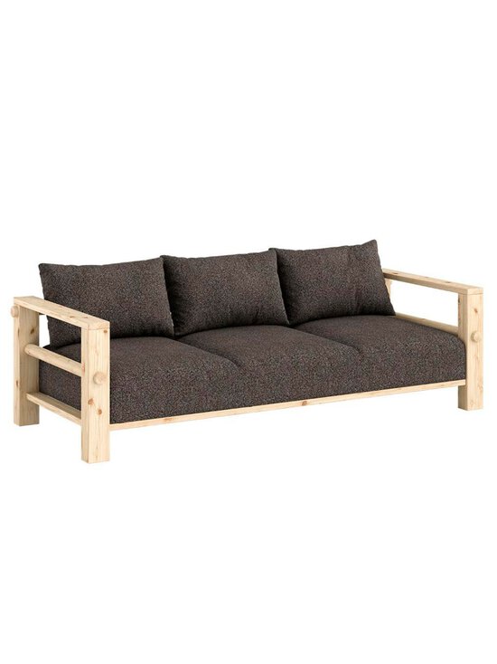 Karup - Bare-sohva Textured Weave -kangas mellow brown / mänty L 225 cm - BEIGE | Stockmann - photo 1