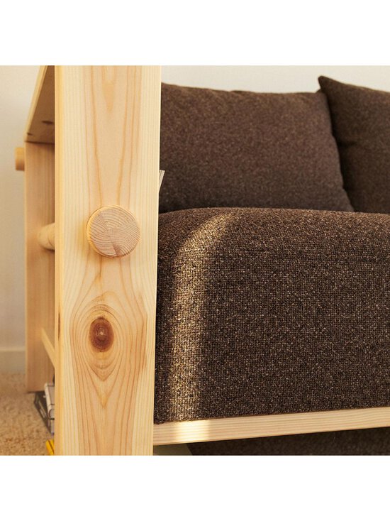Karup - Bare-sohva Textured Weave -kangas mellow brown / mänty L 225 cm - BEIGE | Stockmann - photo 5