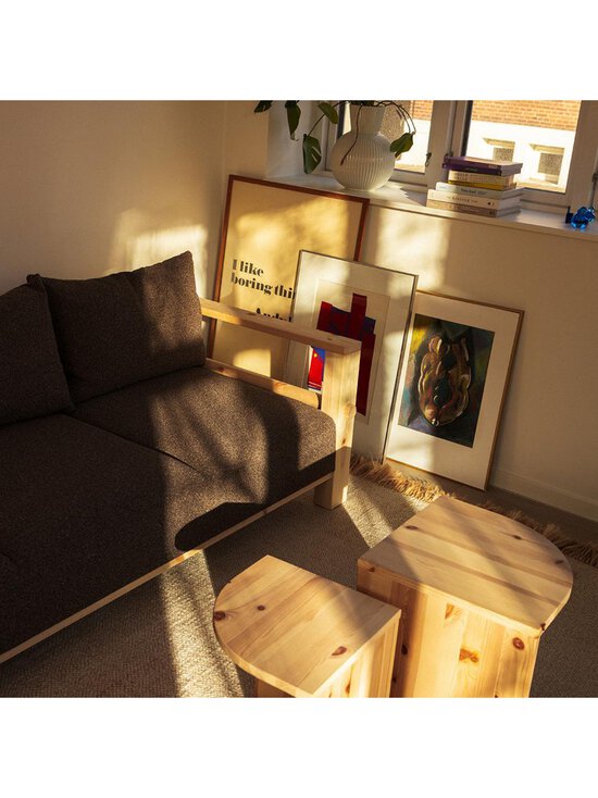 Karup - Bare-sohva Textured Weave -kangas mellow brown / mänty L 225 cm - BEIGE | Stockmann - photo 18