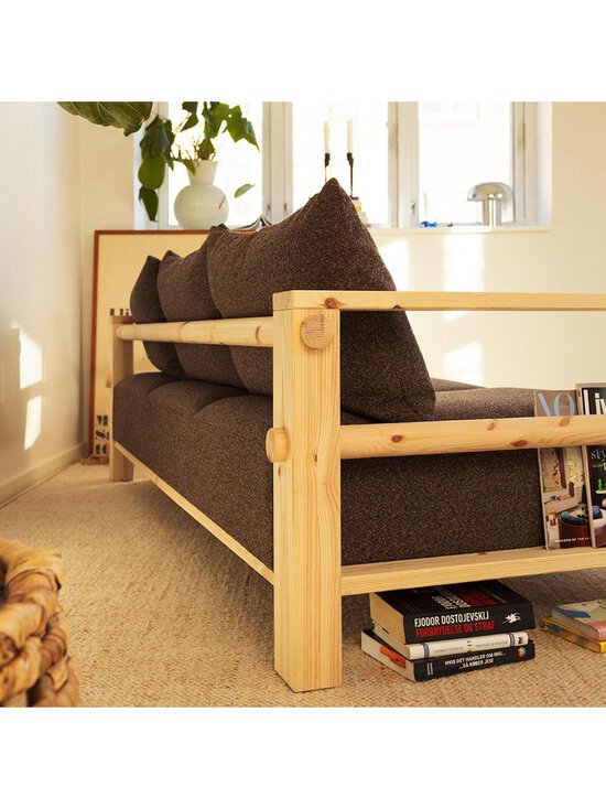 Karup - Bare-sohva Textured Weave -kangas mellow brown / mänty L 225 cm - BEIGE | Stockmann - photo 14