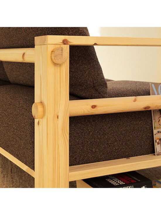 Karup - Bare-sohva Textured Weave -kangas mellow brown / mänty L 225 cm - BEIGE | Stockmann - photo 20