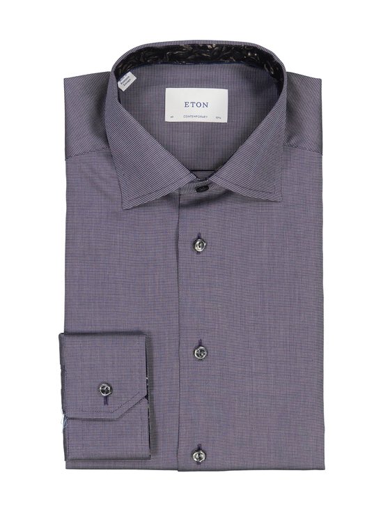 Eton - Contemporary Fit Floral Effect krekls ar apkakli - 28 NAVY | Stockmann - photo 1