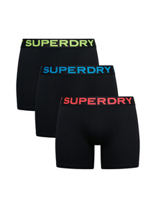 Superdry - Bokserid, 3 paari - 1MN BLACK/NEON | Stockmann