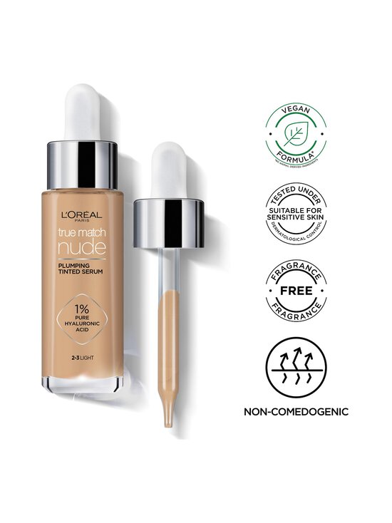 L'Oréal Paris - True Match Nude Plumping Tinted Serum foundation -meikkivoide - 1-2 ROSY LIGHT - photo 8 L'Oréal Paris - True Match Nude Plumping Tinted Serum foundation -meikkivoide - 1-2 ROSY LIGHT | Stockmann - photo 8