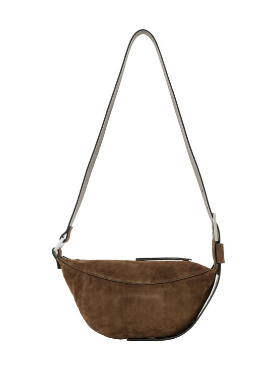 Allsaints - Luna Suede Crossbody -nahkalaukku - FANGO BROWN | Stockmann - photo 1