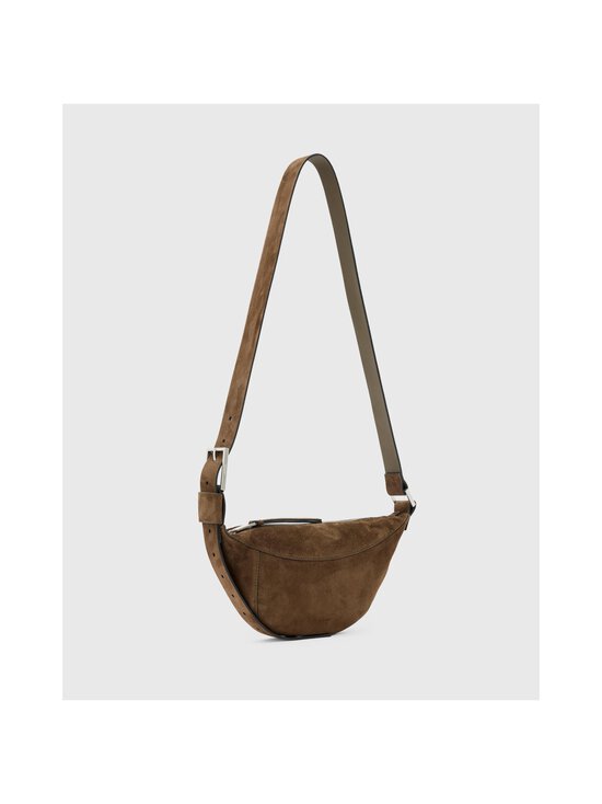 Allsaints - Luna Suede Crossbody -nahkalaukku - FANGO BROWN | Stockmann - photo 2