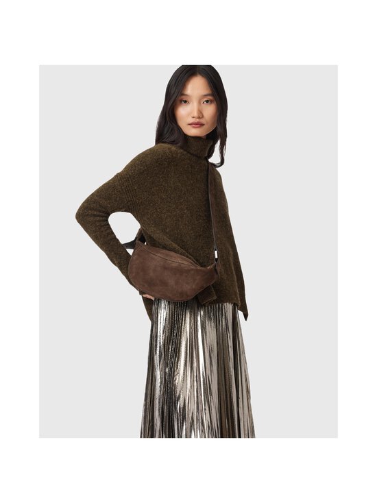 Allsaints - Luna Suede Crossbody -nahkalaukku - FANGO BROWN | Stockmann - photo 5