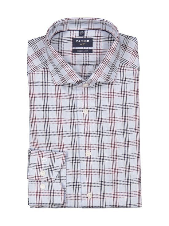 Olymp - Modern Fit Check -kauluspaita - 11 BLEU | Stockmann - photo 1