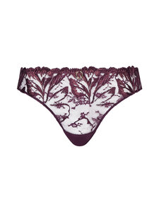 Chantelle - Illusion Tanga Standard Waist -stringit - E63 AUBERGINE LUREX | Stockmann