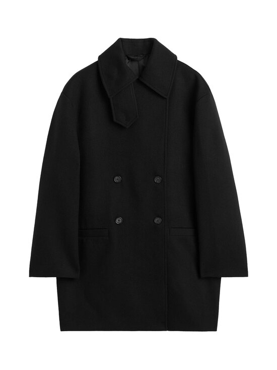 TOTEME - Broad Peacoat -villakangastakki - BLACK | Stockmann - photo 1