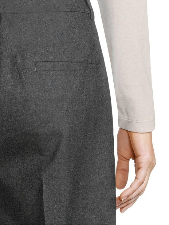 ESSENTIALS by Stockmann - Sheresa Wide leg -housut - DK.GREY MEL -12 | Stockmann - photo 6