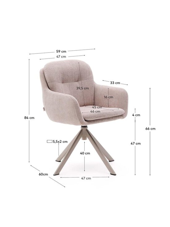 Kave Home - Lexa-tuoli - BEIGE | Stockmann - photo 11