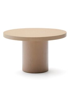 Kave Home - Aiguablava-ruokapöytä beige ⌀ 120 cm - BEIGE | Stockmann