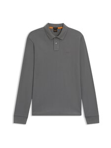 BOSS - Passerby- pitkähihainen pikeepaita - 062 OPEN GREY | Stockmann