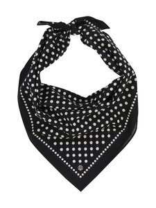 lescarf - Polka dot -huivi - BLACK & CREAM | Stockmann