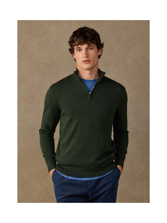 Hackett London - Heritage Cotton Half Zip -neulepaita - 781 GREEN | Stockmann - photo 3