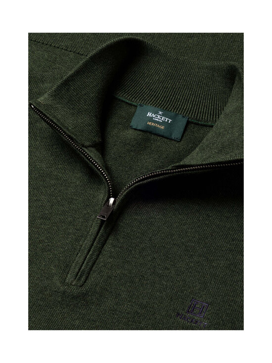 Hackett London - Heritage Cotton Half Zip -neulepaita - 781 GREEN | Stockmann - photo 7