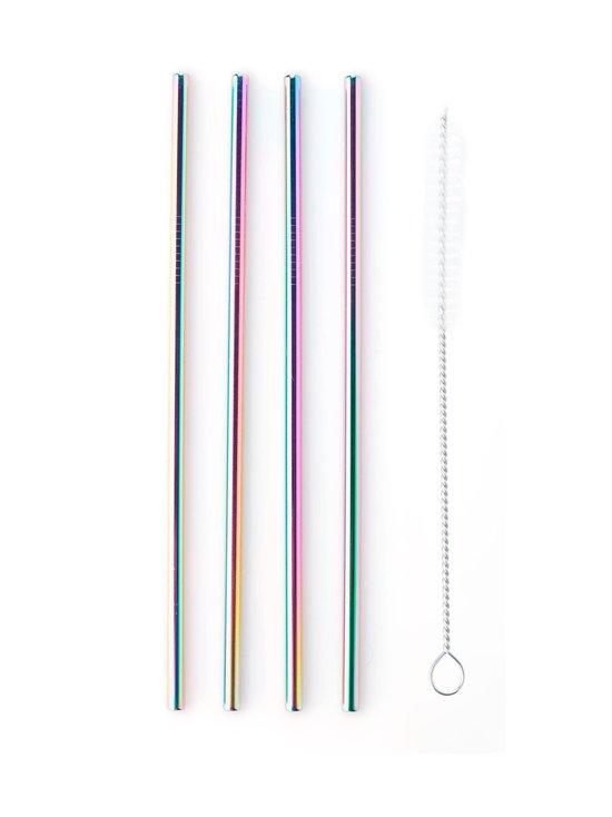 Suorat metallipillit 4 kpl + puhdistusharja