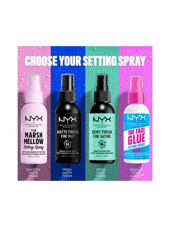 NYX Professional Makeup - Meigikinnitussprei The Face Glue Setting Spray, 60 ml - NOCOL - photo 8 NYX Professional Makeup - Meigikinnitussprei The Face Glue Setting Spray, 60 ml - NOCOL | Stockmann - photo 8
