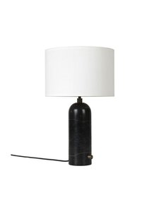 Gubi - Gravity-pöytävalaisin musta marmori / valkoinen varjostin pieni - BEIGE | Stockmann