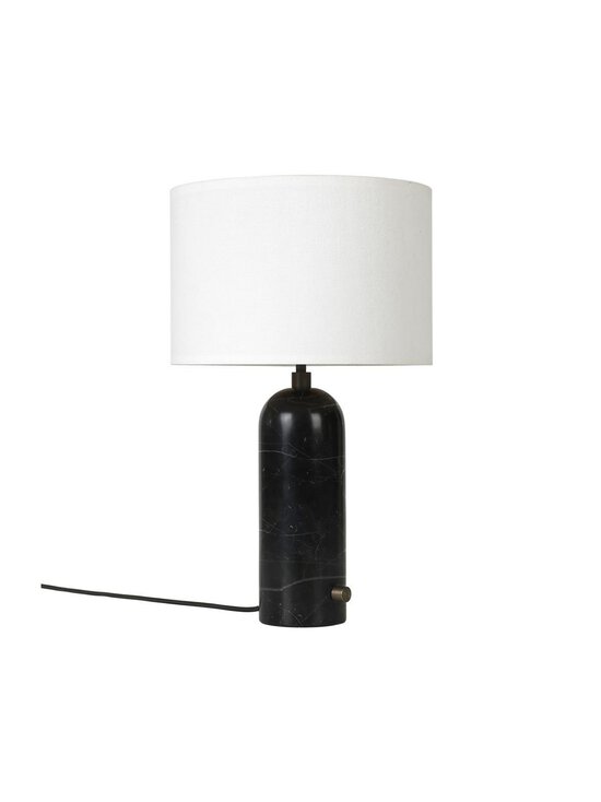 Gubi - Gravity-pöytävalaisin musta marmori / valkoinen varjostin pieni - BEIGE | Stockmann - photo 1