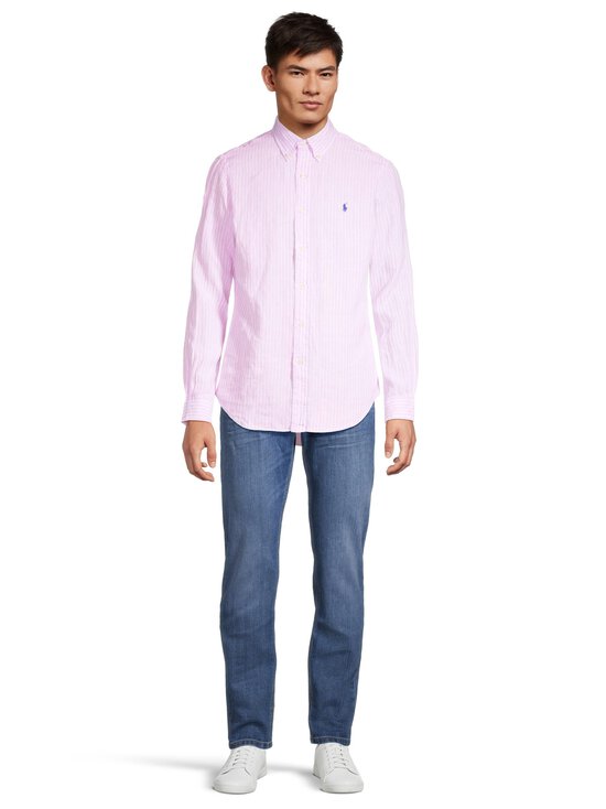 Polo Ralph Lauren - Cubdppcs-pellavakauluspaita - 5137B PINK/WHITE - photo 2 Polo Ralph Lauren - Cubdppcs-pellavakauluspaita - 5137B PINK/WHITE | Stockmann - photo 2