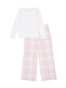 BASIC by Stockmann - Denise flaneļa pidžamas komplekts - PINK COMBO | Stockmann
