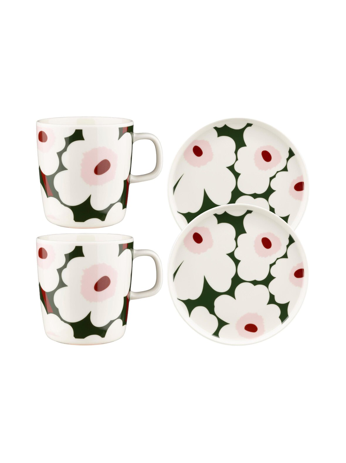 Marimekko Oiva unikko -aamiaissetti