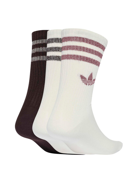 adidas Originals - 3-Stripes Crew -sukat 3-pack - KR4214 OWHITE/AUCO | Stockmann - photo 3