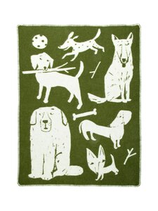 Lapuan Kankurit - Koirapuisto-villahuopa 90 x 130 cm - 4 OLIVE-WHITE | Stockmann