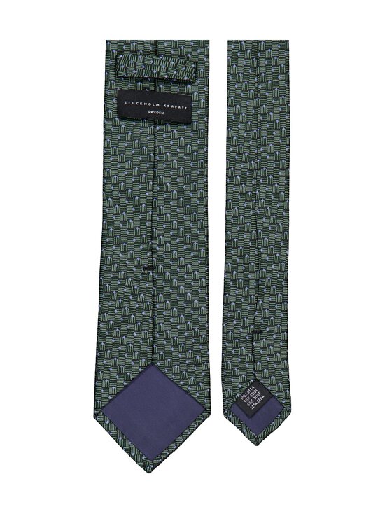 Stockholm Kravatt - Dot Check-silkkisolmio - 24 GREEN | Stockmann - photo 2