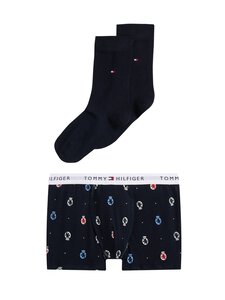 Tommy Hilfiger - Apakšbikšu un zeķu dāvanu komplekts - 0YV CREST AOP / DESERT SKY | Stockmann