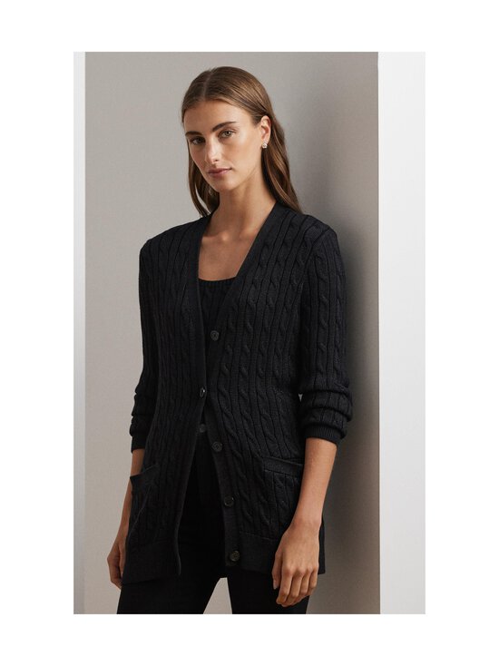 Lauren Ralph Lauren - Palmikkoes kardigan Taibert - BLACK - photo 6 Lauren Ralph Lauren - Palmikkoes kardigan Taibert - BLACK | Stockmann - photo 6