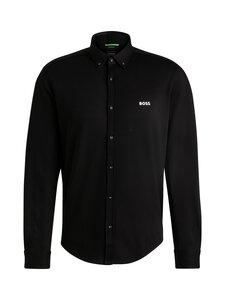 BOSS - Motion Jersey Regular Fit -kauluspaita - 002 BLACK | Stockmann