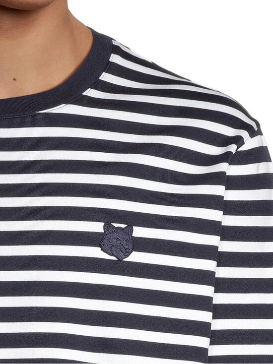 Maison Kitsuné - Trikoosärk Fox Head - B481 NAVY/WHITE | Stockmann - photo 4