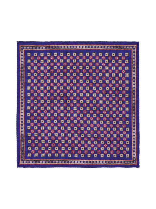 Stockholm Kravatt - Siidist taskurätik Medalion & Flower - 4 BLUE/RED | Stockmann - photo 1