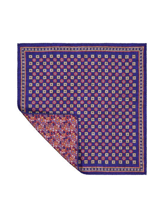 Stockholm Kravatt - Siidist taskurätik Medalion & Flower - 4 BLUE/RED | Stockmann - photo 2