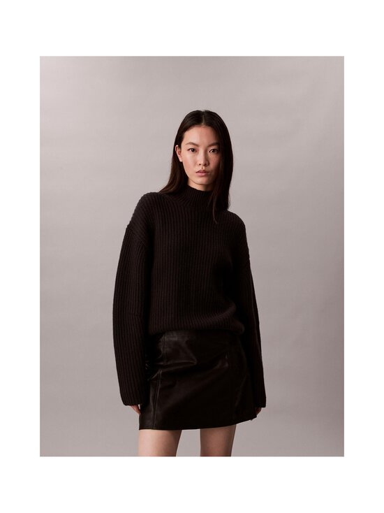 Calvin Klein Jeans - Chunky Wool Blend T Neck -neule - UB1 BLACK | Stockmann - photo 2