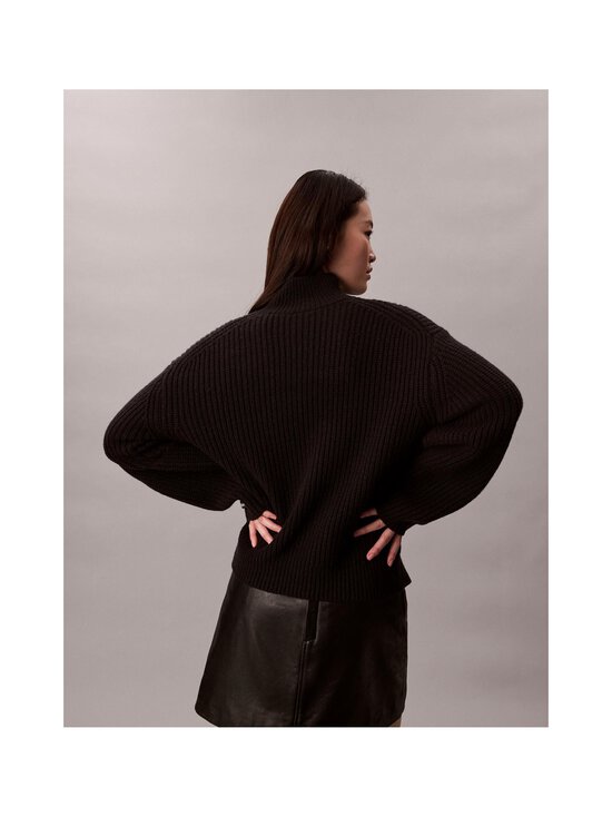 Calvin Klein Jeans - Chunky Wool Blend T Neck -neule - UB1 BLACK | Stockmann - photo 3
