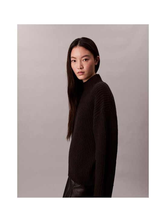 Calvin Klein Jeans - Chunky Wool Blend T Neck -neule - UB1 BLACK | Stockmann - photo 5