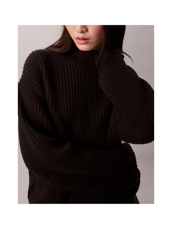Calvin Klein Jeans - Chunky Wool Blend T Neck -neule - UB1 BLACK | Stockmann - photo 6
